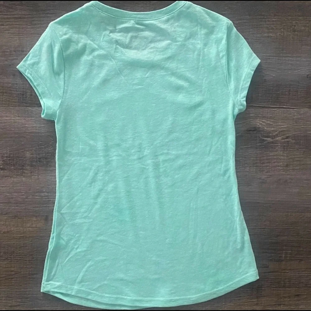 💞 New Little Girls Size 7 Justice Tee Shirt with Glitter Gradient Logo